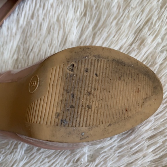 Tan/Nude Platform Patent Leather High Heels•Size 8•HIGH!!!!! - Picture 10 of 10